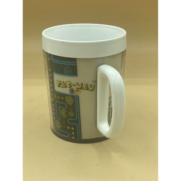 Vintage 1980 Pac-Man Holographic Coffee Mug Lenticular Printing Plastic Cup - Picture 6 of 9
